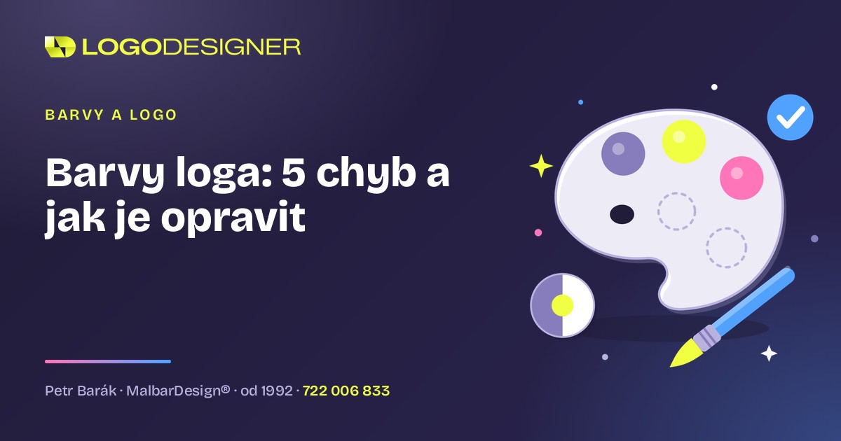Barvy loga: 5 chyb, které firmy dělají, a jak je opravit