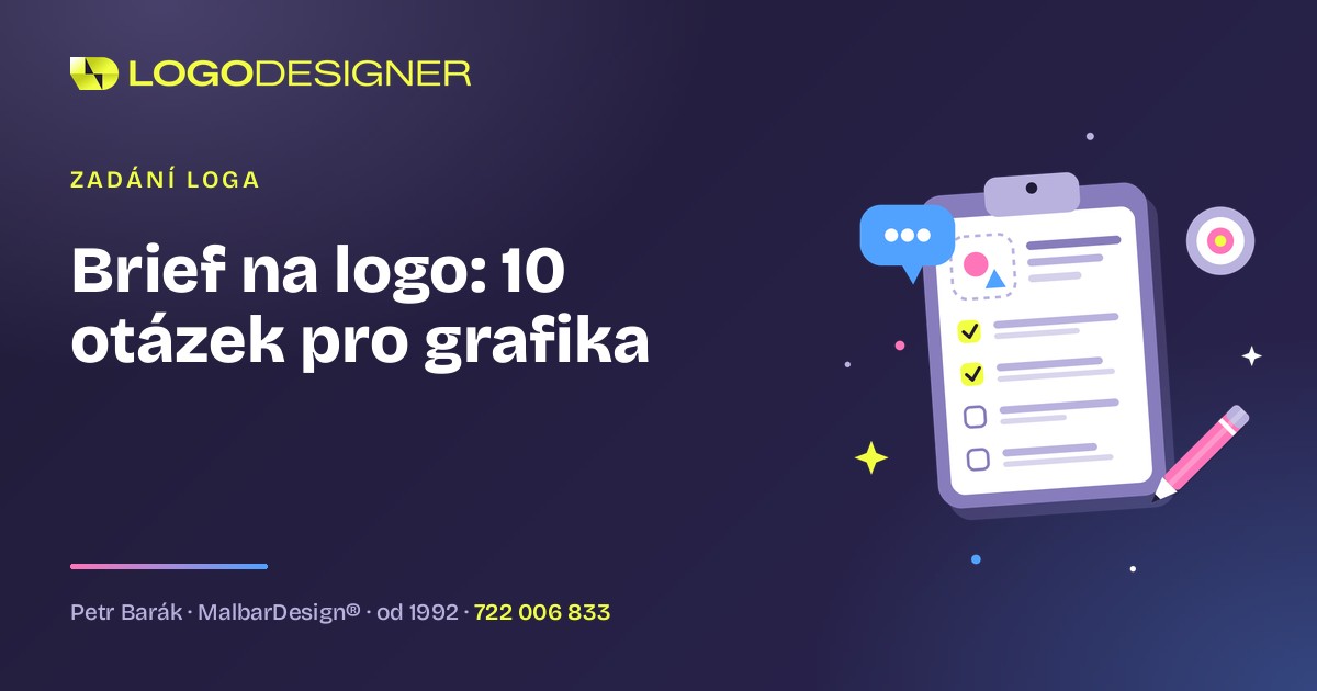 Brief na logo: 10 otázek, po kterých grafik trefí návrh