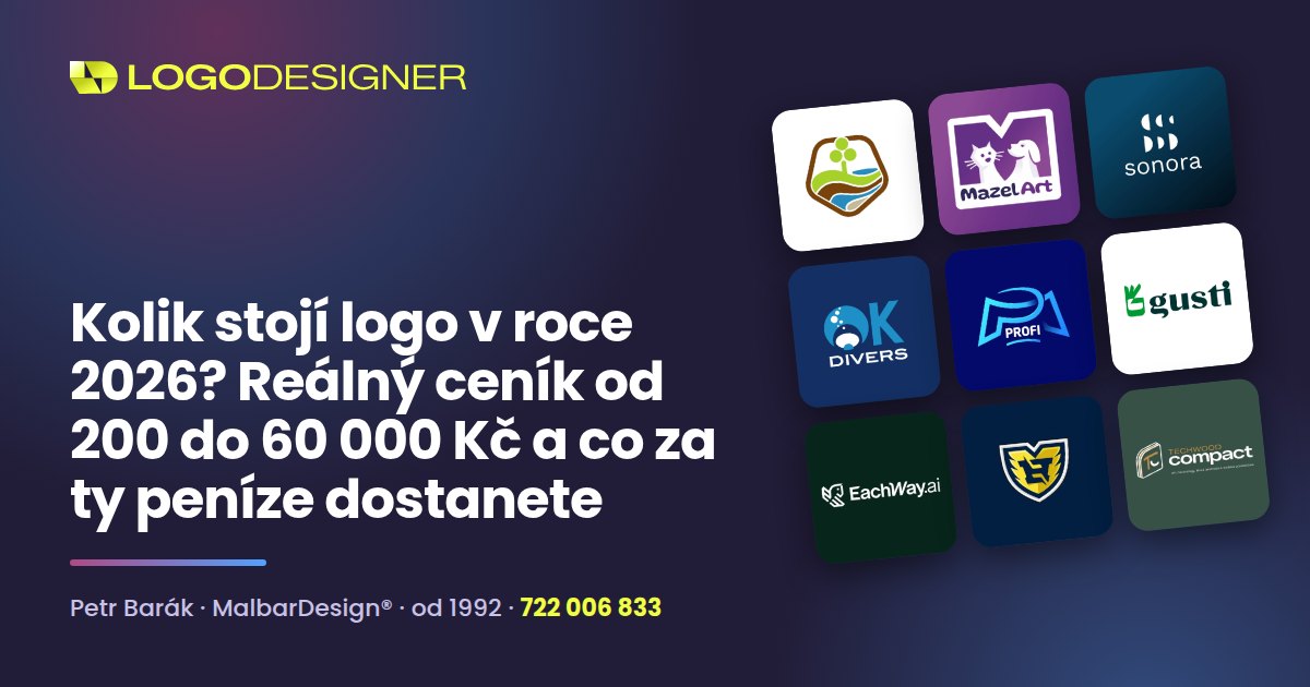 Kolik stojí logo v roce 2026? Ceník od 200 Kč