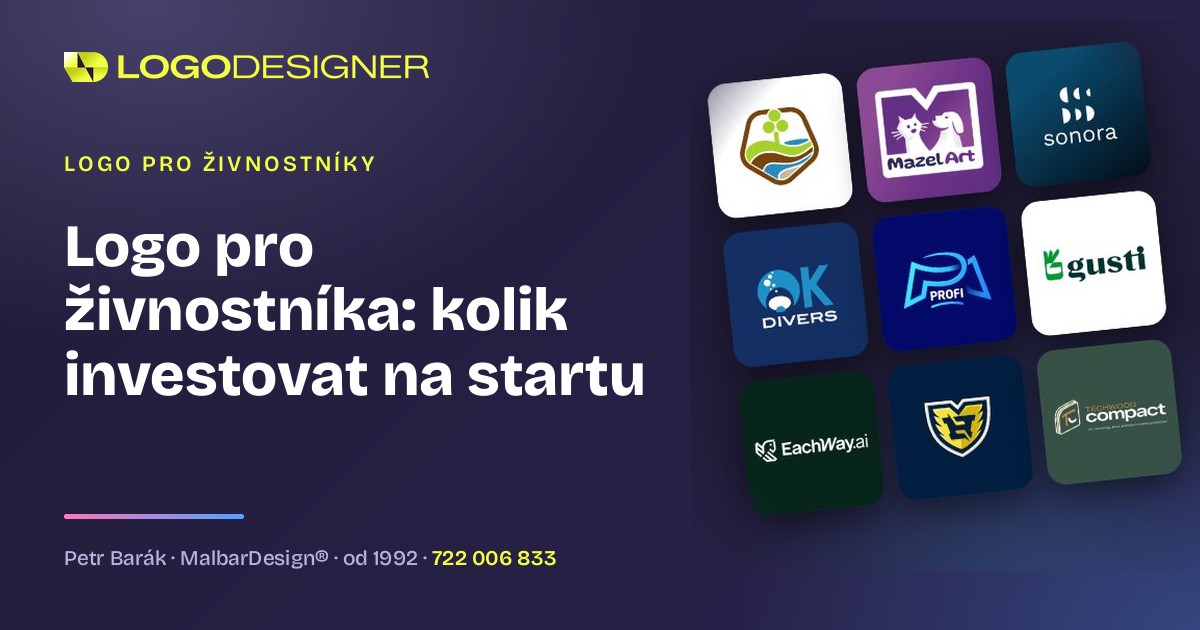 Logo pro živnostníka: kolik investovat na startu a co nepodcenit
