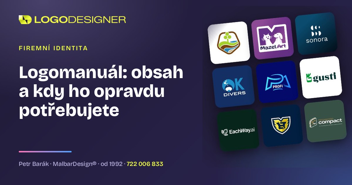 Logomanuál: co musí obsahovat a kdy ho firma potřebuje